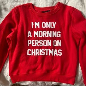 Graphic Crew Neck Hoodie